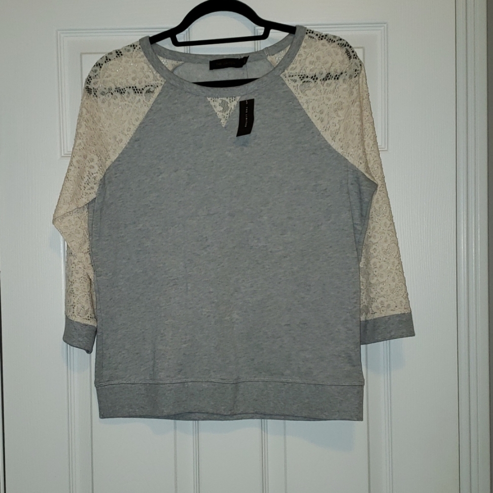 Limited Lace Sleeve Sweatshirt